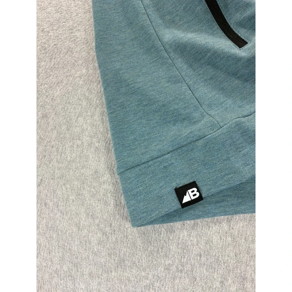 Belong Designs Powell Fleece Pullover Sweater (Men's Medium) Blue/Gray